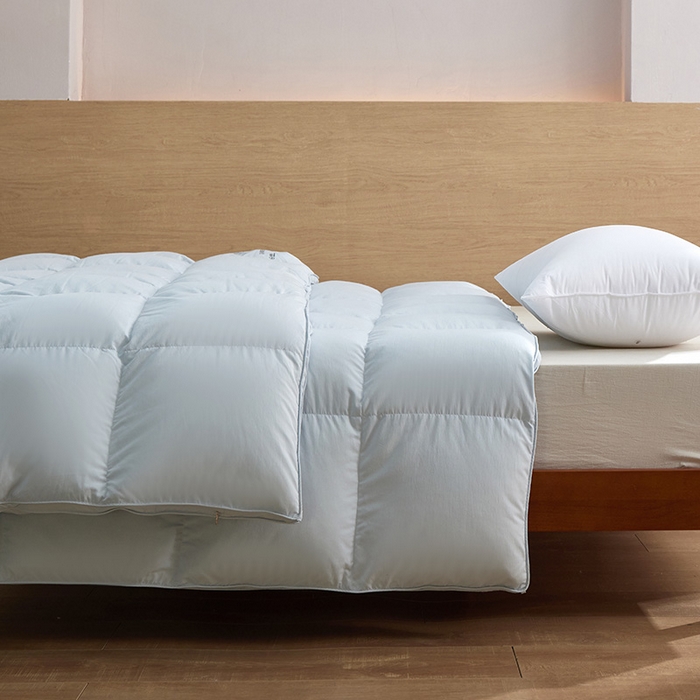 91家纺网 家纺一手货源 找家纺 御眠纺羽绒被壳 2025新款不跑被的羽绒被壳天丝超柔棉 天丝超柔蓝