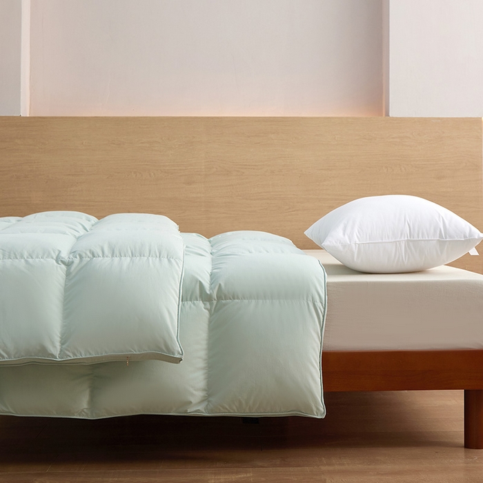 91家纺网 家纺一手货源 找家纺 御眠纺羽绒被壳 2025新款不跑被的羽绒被壳天丝超柔棉 天丝超柔绿