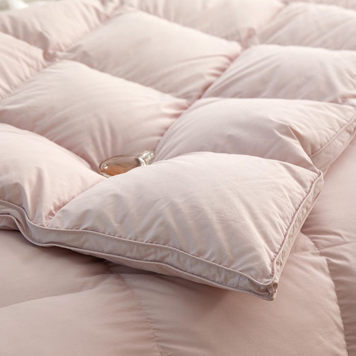 91家纺网 家纺一手货源 找家纺 静若居羽绒被壳 2025新款不跑被的羽绒被壳天丝超柔棉  天丝超柔豆沙