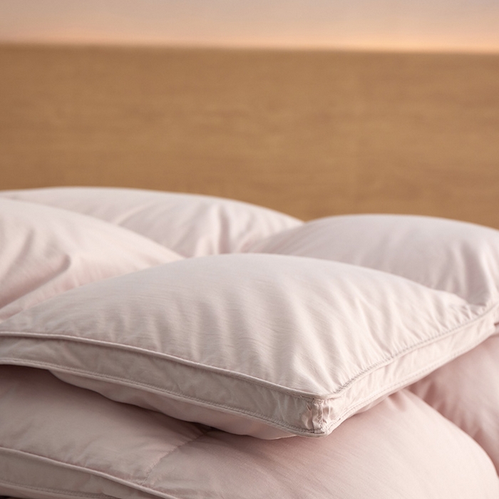 91家纺网 家纺一手货源 找家纺 静若居羽绒被壳 2025新款不跑被的羽绒被壳天丝超柔棉  天丝超柔豆沙