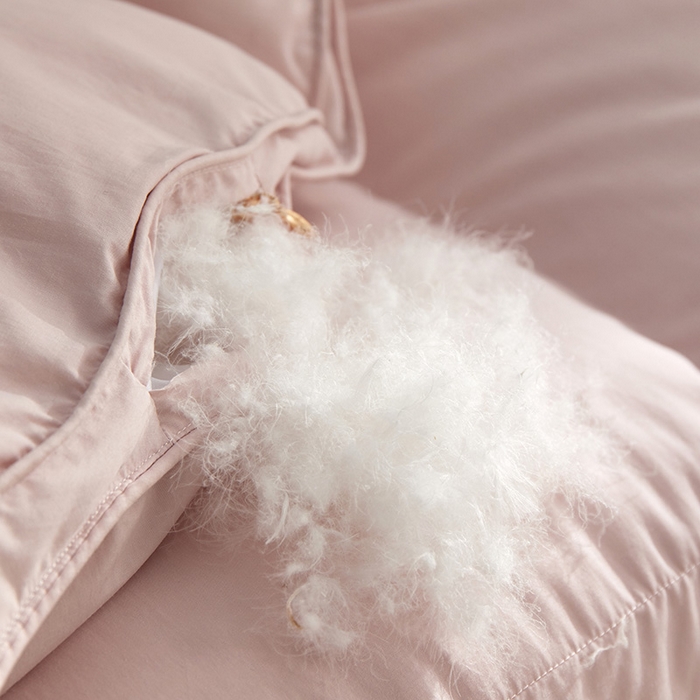 91家纺网 家纺一手货源 找家纺 静若居羽绒被壳 2025新款不跑被的羽绒被壳天丝超柔棉  天丝超柔豆沙