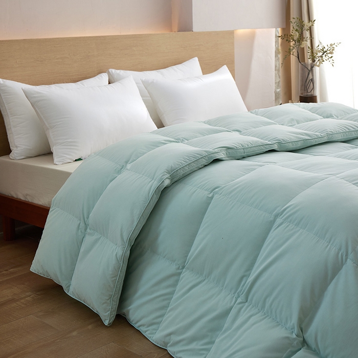 91家纺网 家纺一手货源 找家纺 静若居羽绒被壳 2025新款不跑被的羽绒被壳天丝超柔棉  天丝超柔绿