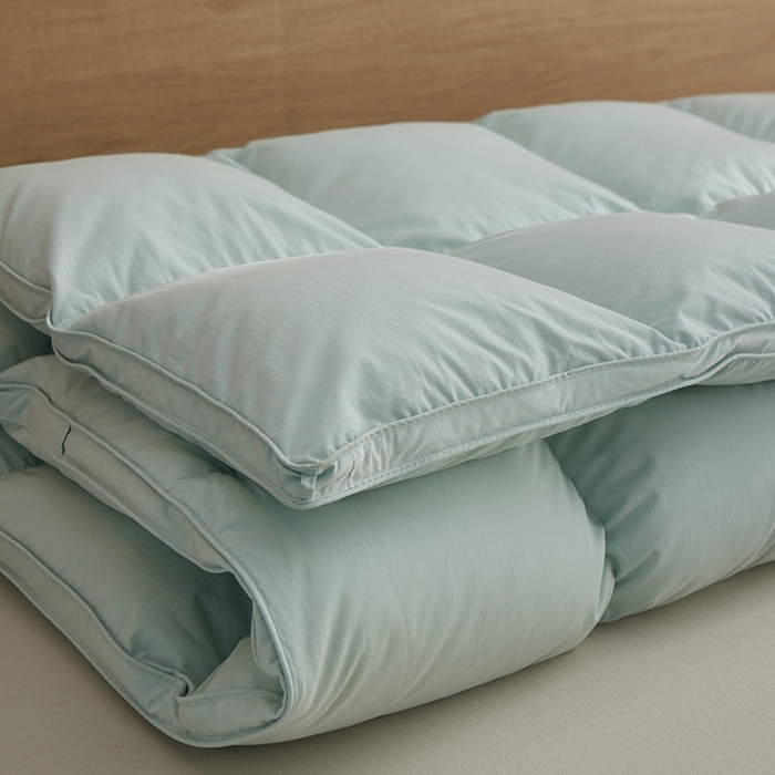 91家纺网 家纺一手货源 找家纺 静若居羽绒被壳 2025新款不跑被的羽绒被壳天丝超柔棉  天丝超柔绿