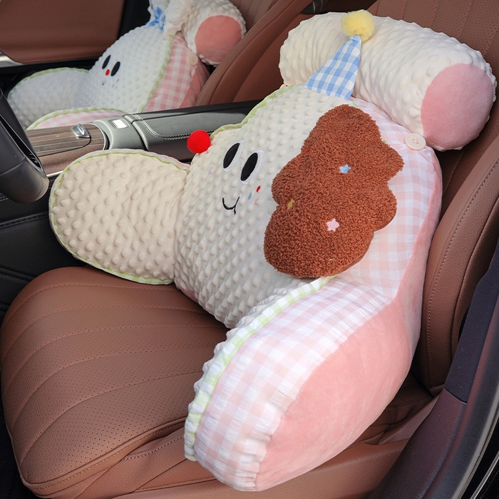 91家纺网 家纺一手货源 找家纺 仟亿莱 2025新款泡泡绒治愈系动物拥抱式腰靠 泡泡长耳狗