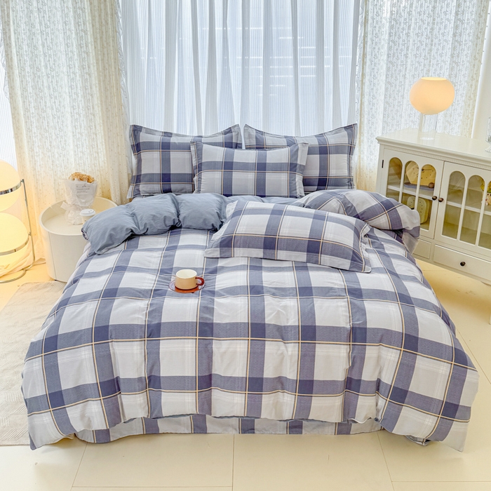 91家纺网 家纺一手货源 找家纺 （总1）安逸家纺 12868 新款全棉床单四件套学生宿舍纯棉床单款三件套