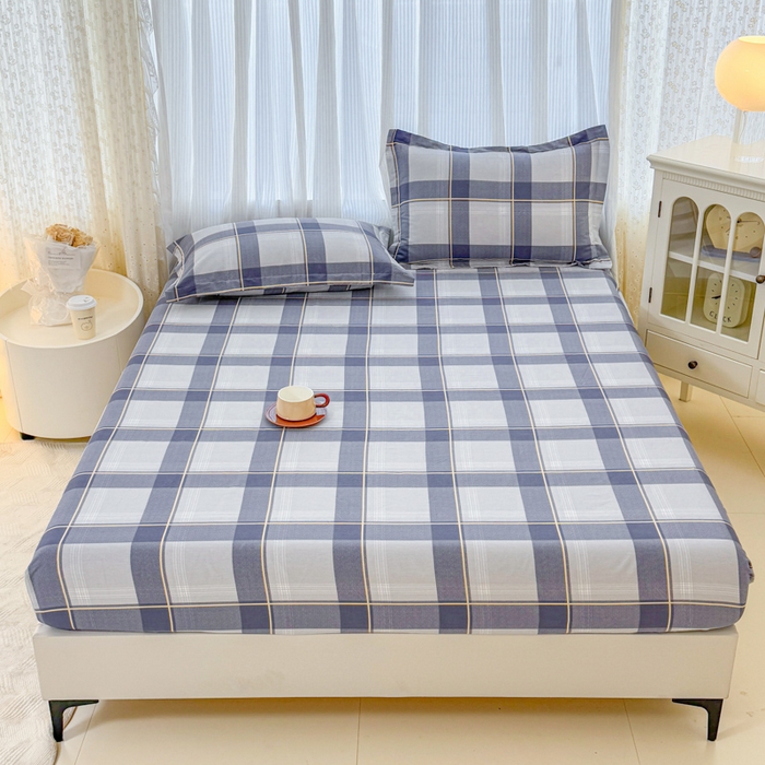 91家纺网 家纺一手货源 找家纺 （总1）安逸家纺 12868 新款全棉床笠床罩学生纯棉单床笠