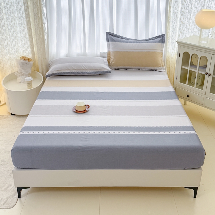 91家纺网 家纺一手货源 找家纺 （总1）安逸家纺 12868 新款全棉床笠床罩学生纯棉单床笠