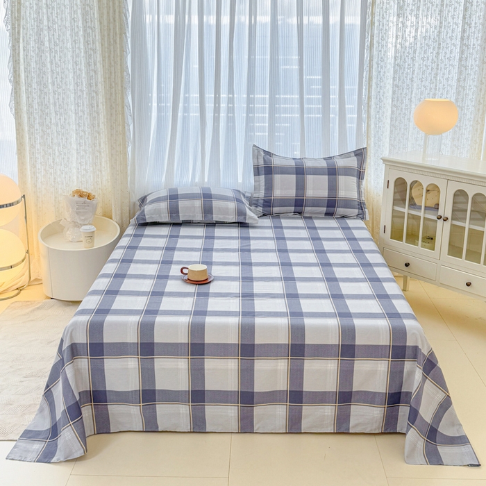 91家纺网 家纺一手货源 找家纺 （总1）安逸家纺 12868 新款全棉床单学生宿舍纯棉单床单