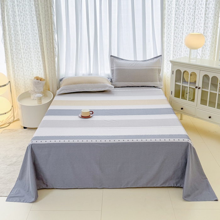 91家纺网 家纺一手货源 找家纺 （总1）安逸家纺 12868 新款全棉床单学生宿舍纯棉单床单