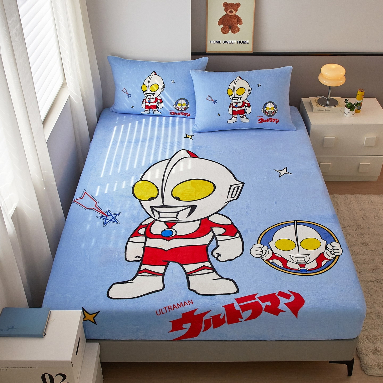 蘭菲家纺 2025新款牛奶绒奥特曼系列单品床笠 成功