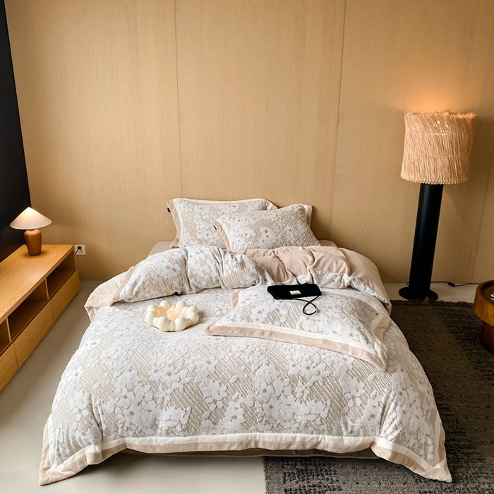 91家纺网 家纺一手货源 找家纺 馨蕊家居 2025新款秋冬轻奢煦暖绒系列-绒芸柔 绒芸柔-高级灰