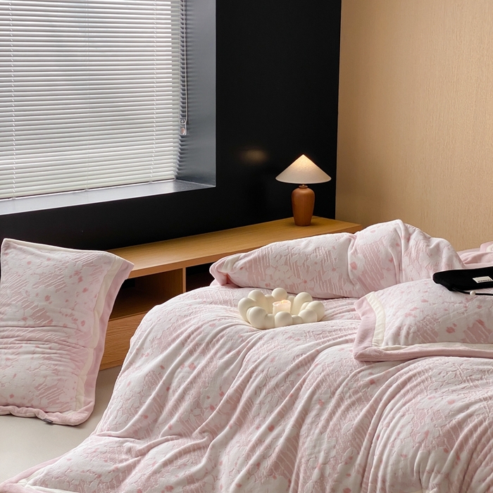 91家纺网 家纺一手货源 找家纺 馨蕊家居 2025新款秋冬轻奢煦暖绒系列-绒芸柔 绒芸柔-蔷薇粉