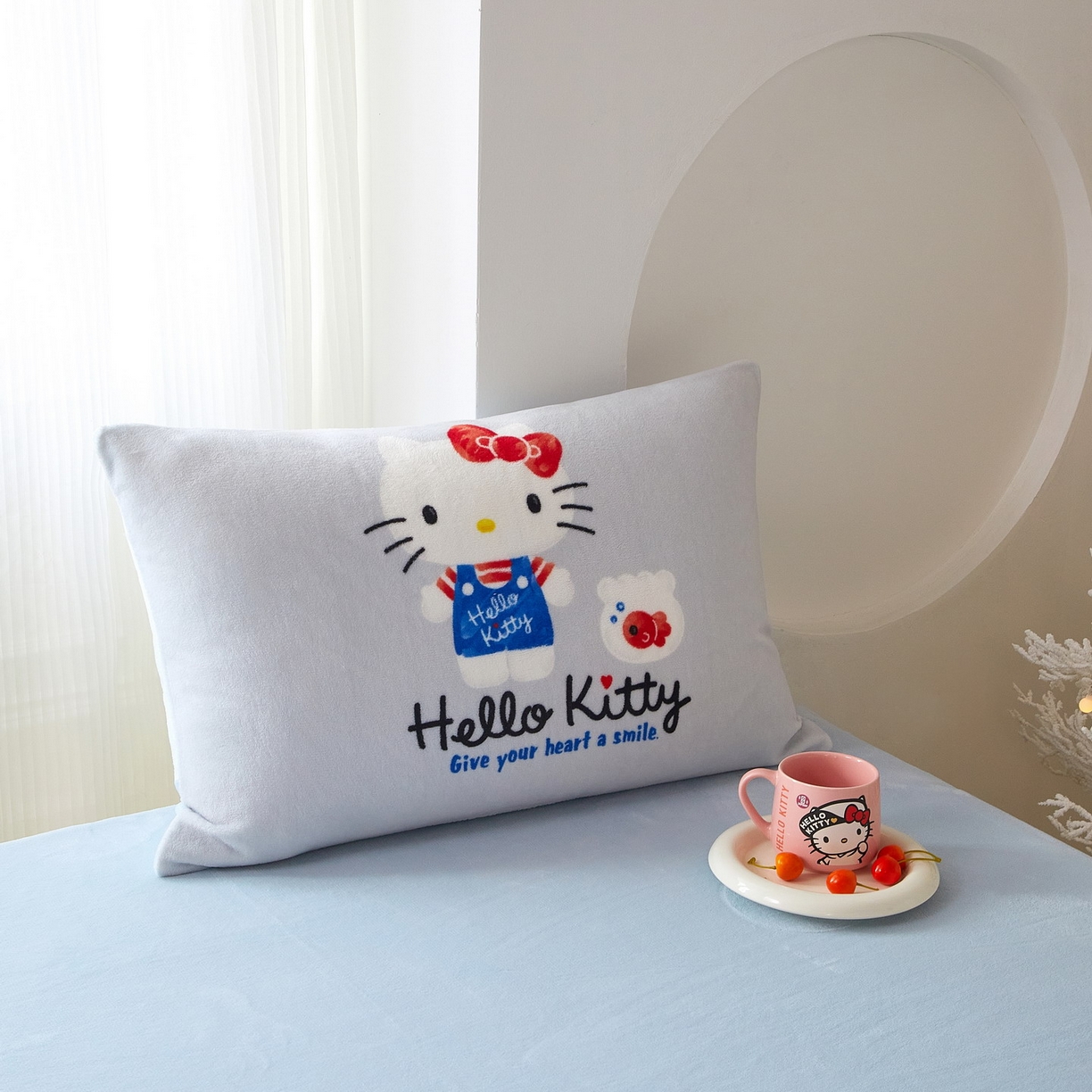 91家纺网 家纺一手货源 找家纺 蘭菲家纺 2025新款三丽欧牛奶绒套件系列四件套 可爱KT