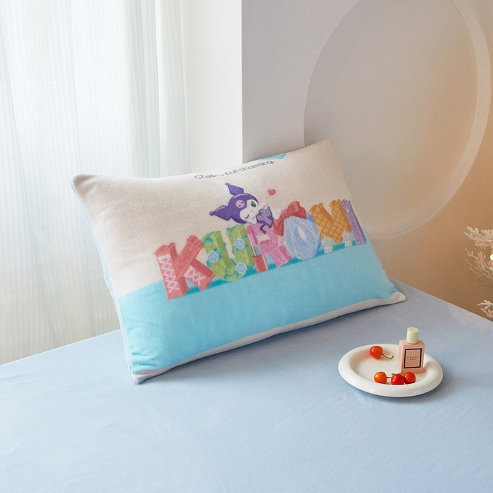 91家纺网 家纺一手货源 找家纺 蘭菲家纺 2025新款三丽欧牛奶绒套件系列四件套 快乐小库