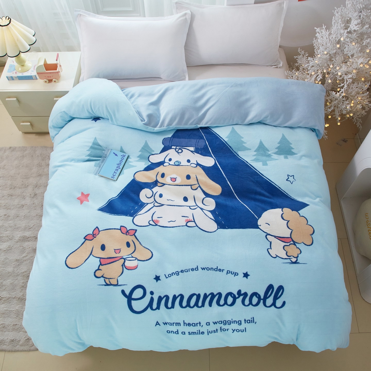 91家纺网 家纺一手货源 找家纺 （总）蘭菲家纺 2025新款三丽欧牛奶绒套件系列单品被套