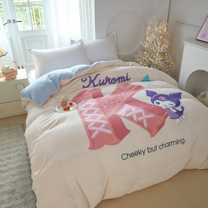 91家纺网 家纺一手货源 找家纺 蘭菲家纺 2025新款三丽欧牛奶绒套件系列单品被套 小库故事