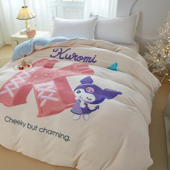 91家纺网 家纺一手货源 找家纺 蘭菲家纺 2025新款三丽欧牛奶绒套件系列单品被套 小库故事