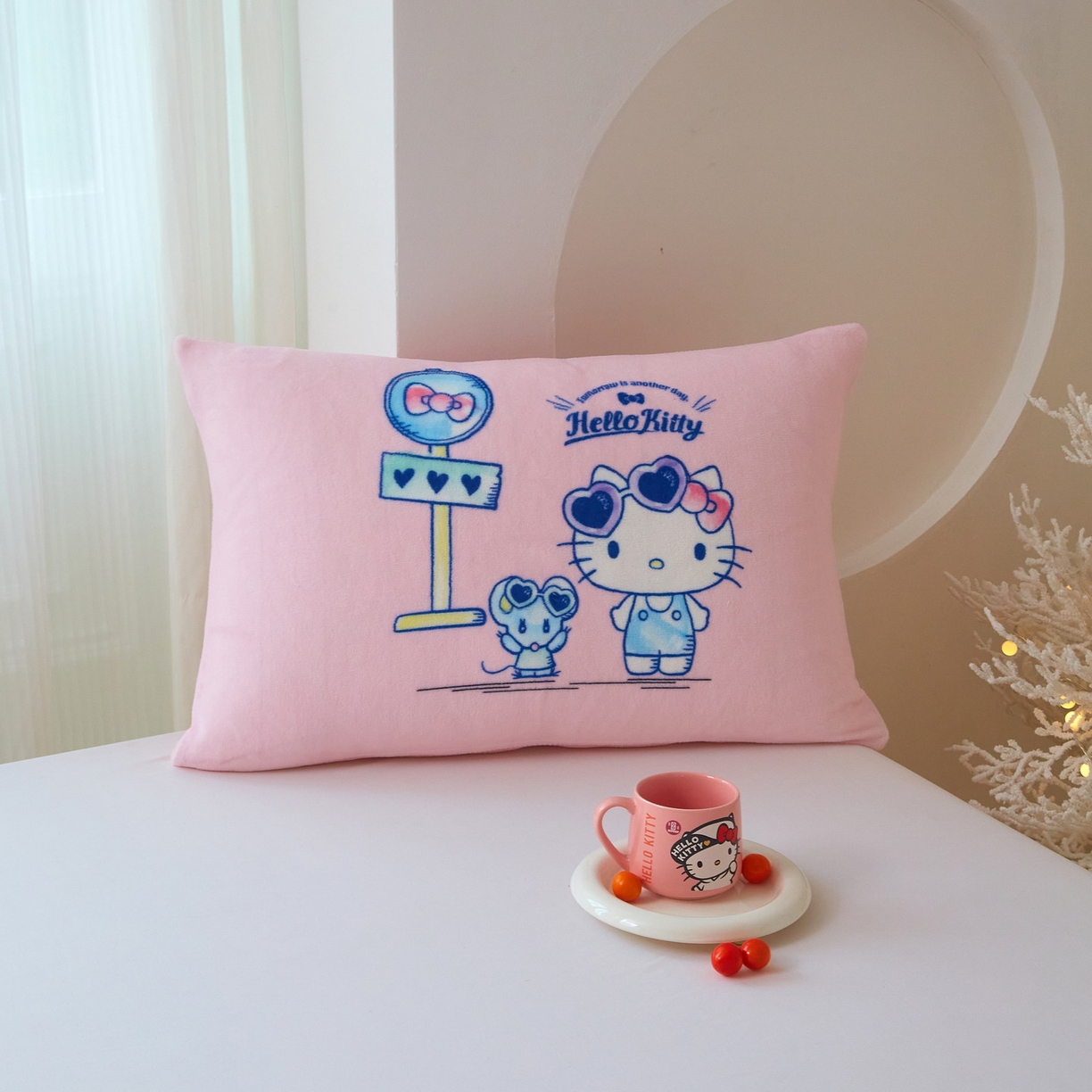 91家纺网 家纺一手货源 找家纺 蘭菲家纺 2025新款三丽欧牛奶绒套件系列单品枕套 车站kT