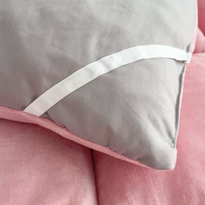 91家纺网 家纺一手货源 找家纺 （总）芙绣家纺 2025秋冬幸运小狗刺绣高克重牛奶绒夹棉软床垫床褥子加厚保暖