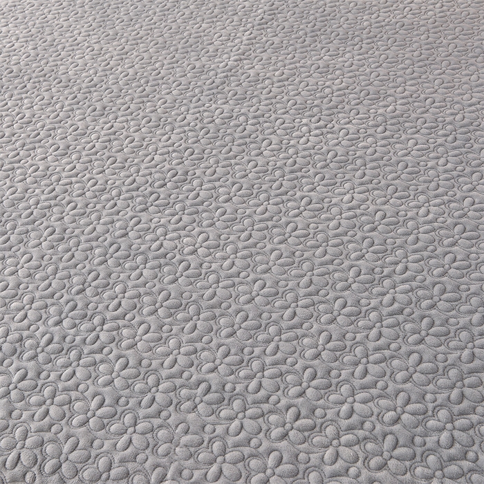 91家纺网 家纺一手货源 找家纺 静缘分 2025新款简约纯色系牛奶绒花边四件套 雅灰