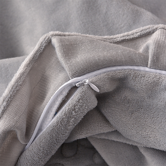 91家纺网 家纺一手货源 找家纺 静缘分 2025新款简约纯色系牛奶绒花边四件套 雅灰