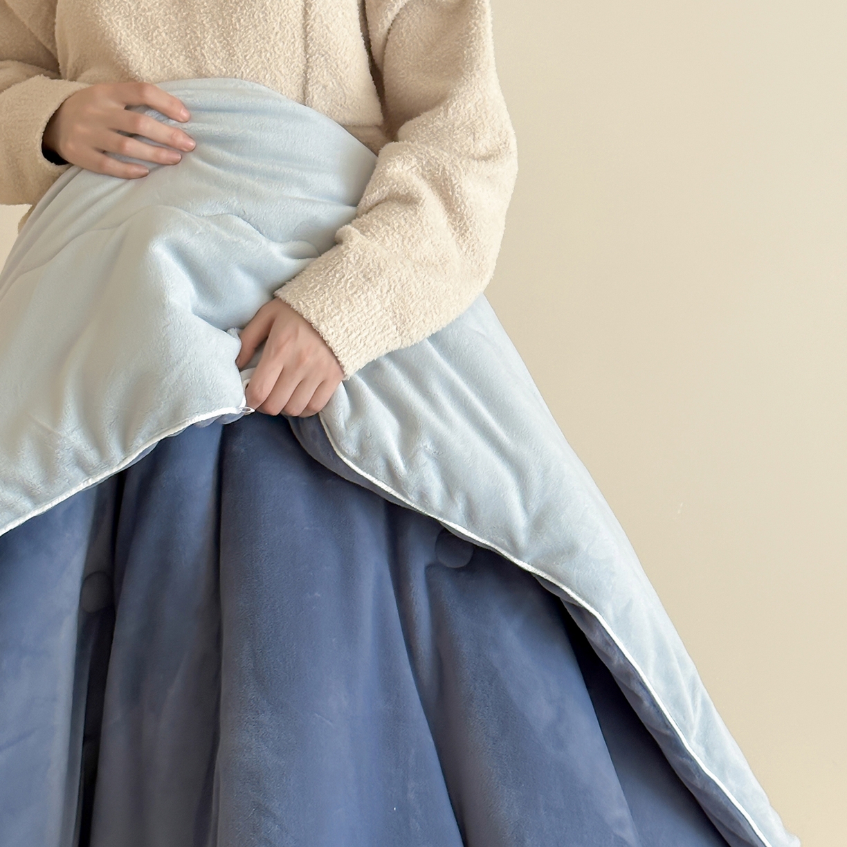 91家纺网 家纺一手货源 找家纺 （总）三味舒屋 2025新款舒芙蕾双面云丝绒懒人被（所有券叠加后不低于198/248元）