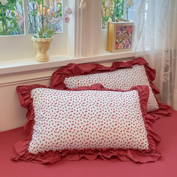 91家纺网 家纺一手货源 找家纺 （总）阿曼达 2025新款法式复古美学田园风印花花边款四件套