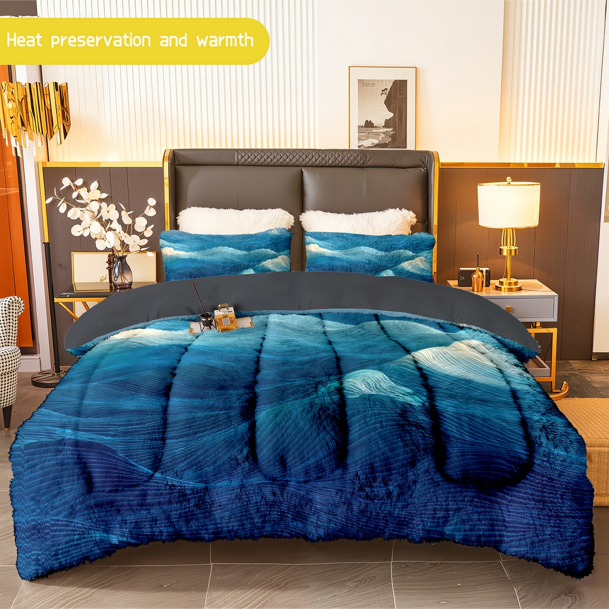 91家纺网 家纺一手货源 找家纺 合纵跨境工厂 一件定制pod模式jit跨境180G牛奶绒被套三件套一件代发temu希音集采shein亚马逊速卖通 015923376