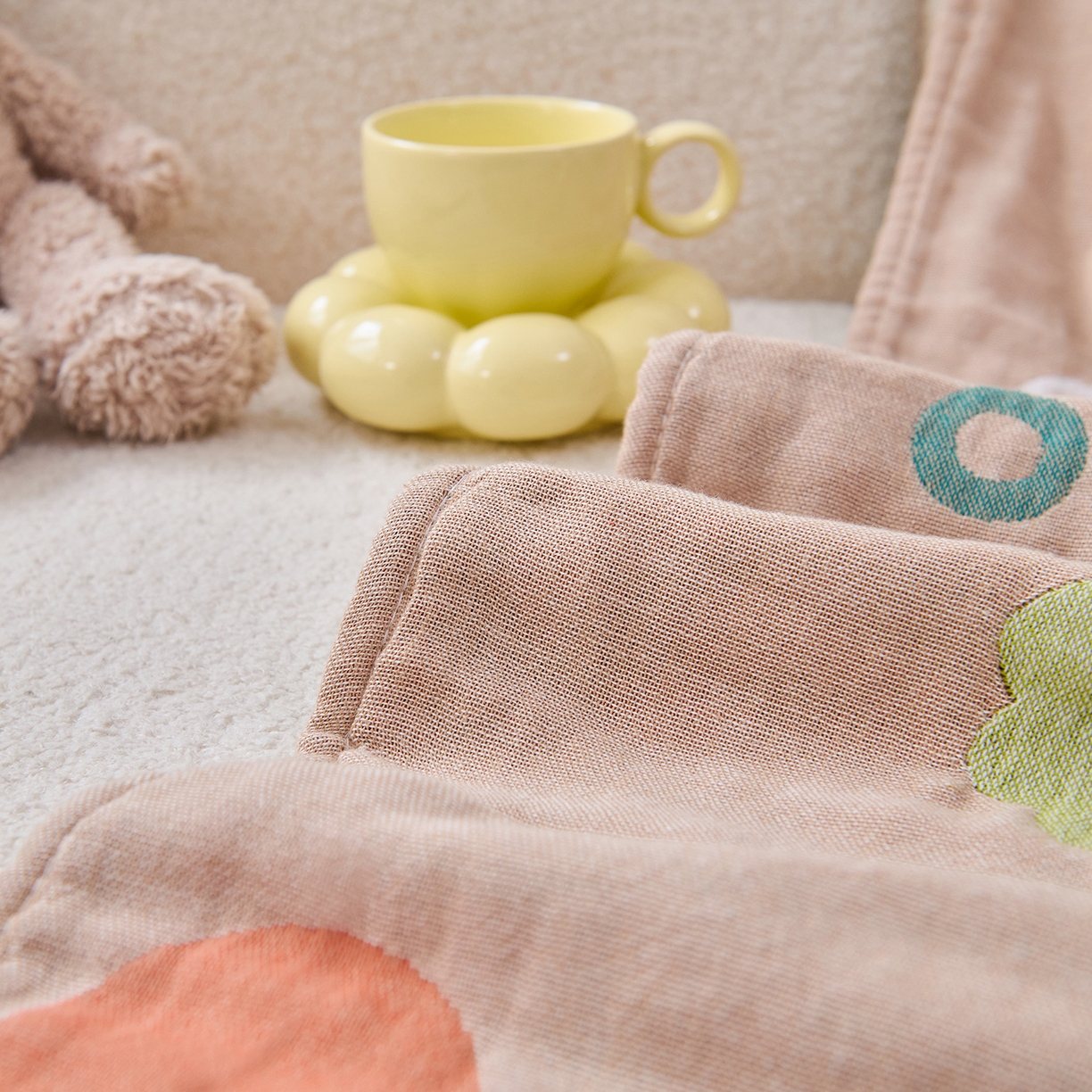 91家纺网 家纺一手货源 找家纺 棠薇家纺 2025新款全棉纱布浴巾纯棉浴巾时尚卡通色织提花四季加大浴巾擦身巾 青蛙王子 160*75cm