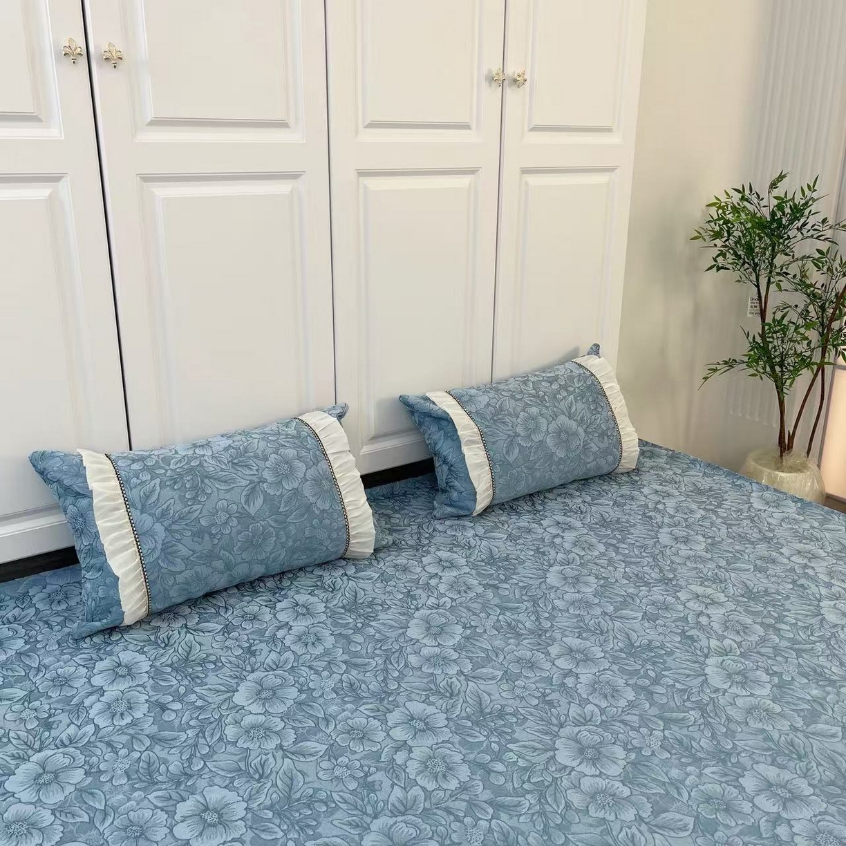 91家纺网 家纺一手货源 找家纺 （总）暖木杨 2025新款（花海专拍枕套一对）40*70