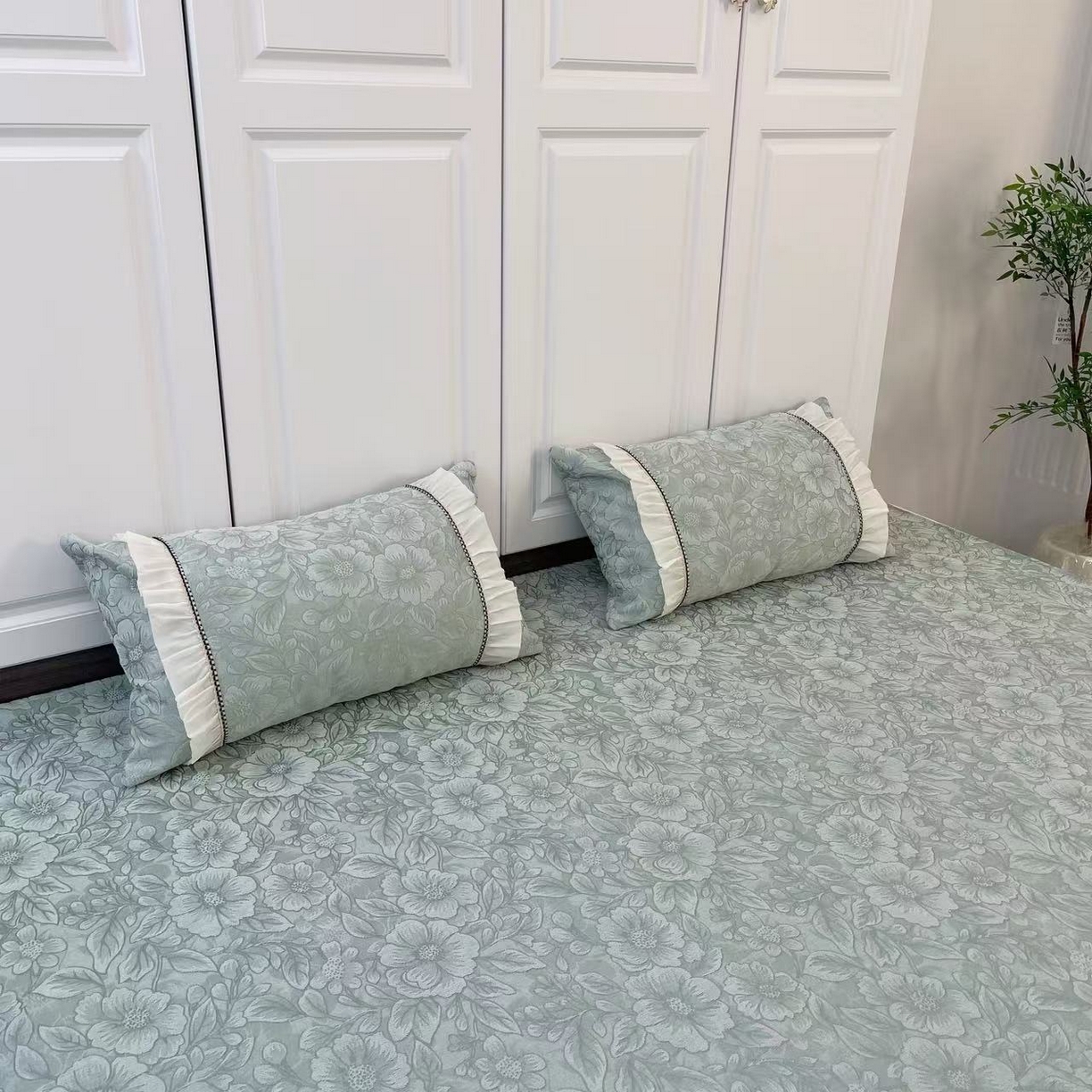 91家纺网 家纺一手货源 找家纺 （总）暖木杨 2025新款（花海专拍枕套一对）40*70