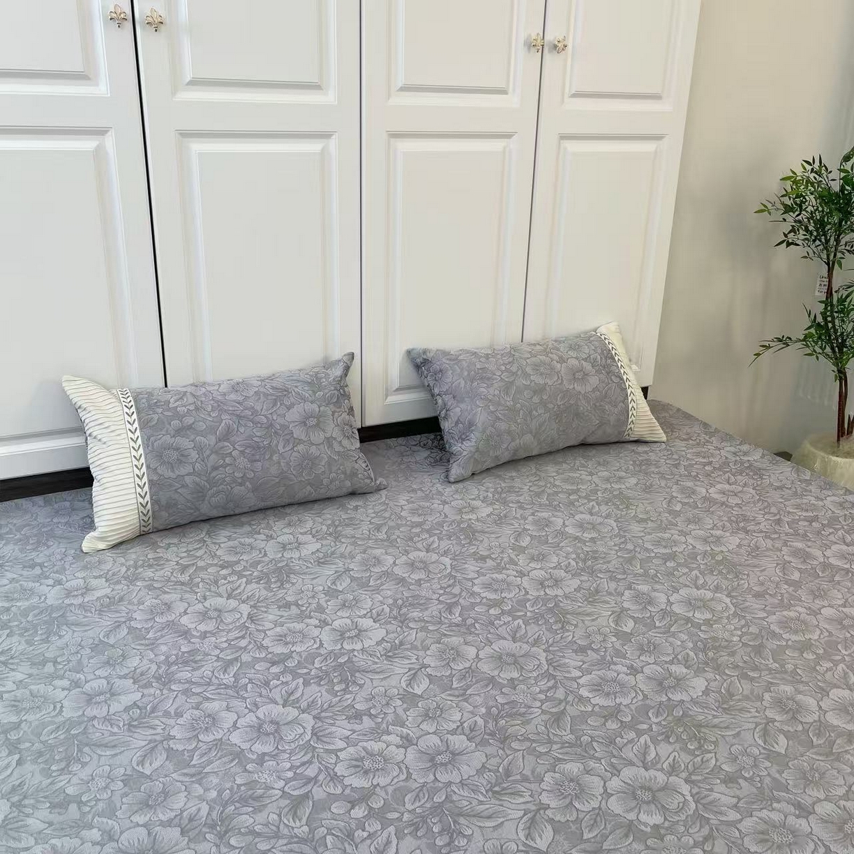 91家纺网 家纺一手货源 找家纺 （总）暖木杨 2025新款（闲时花影专拍枕套一对）40*70