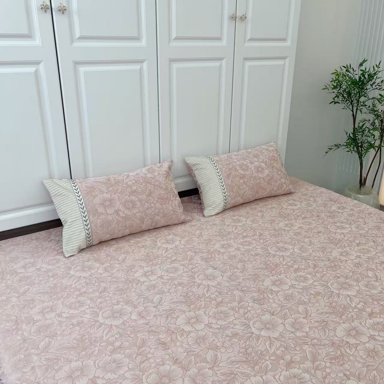 （总）暖木杨 2025新款（闲时花影专拍枕套一对）40*70