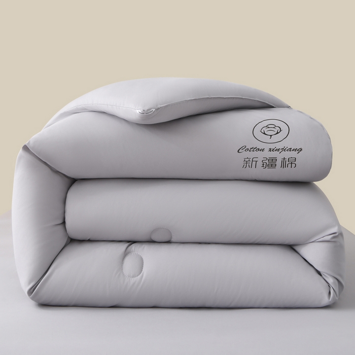 91家纺网 家纺一手货源 找家纺 瑶瑶家居 2025新款水冼棉新疆棉花被被子被芯 棉花-灰