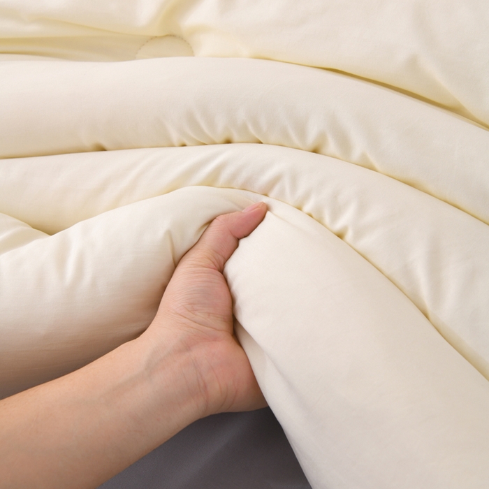 91家纺网 家纺一手货源 找家纺 瑶瑶家居 2025新款水冼棉新疆棉花被被子被芯 棉花-白+灰