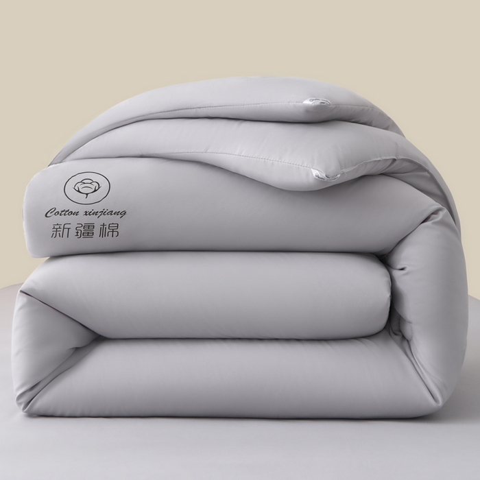 91家纺网 家纺一手货源 找家纺 寝美资家居 2025新款水冼棉新疆棉花被被子被芯 棉花-灰