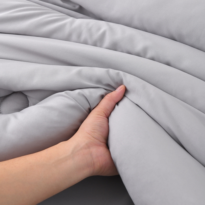 91家纺网 家纺一手货源 找家纺 寝美资家居 2025新款水冼棉新疆棉花被被子被芯 棉花-灰