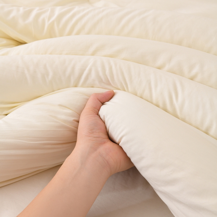 91家纺网 家纺一手货源 找家纺 寝美资家居 2025新款水冼棉新疆棉花被被子被芯 棉花-白