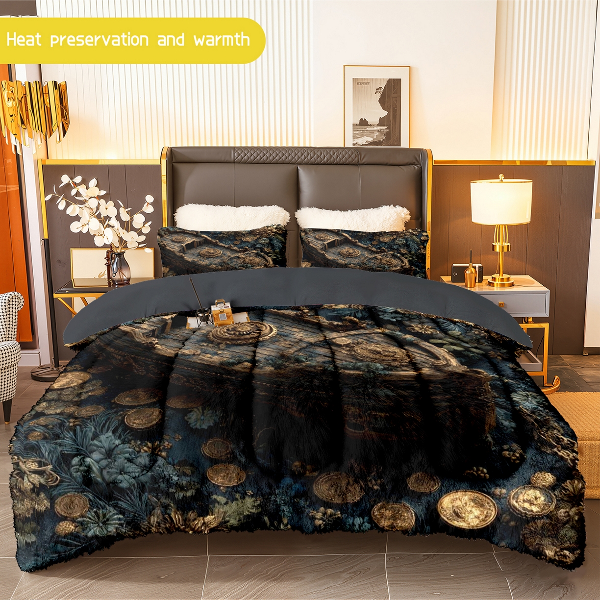 合纵跨境工厂 一件定制pod模式jit跨境180G牛奶绒被套三件套一件代发temu希音集采shein亚马逊速卖通 015923365