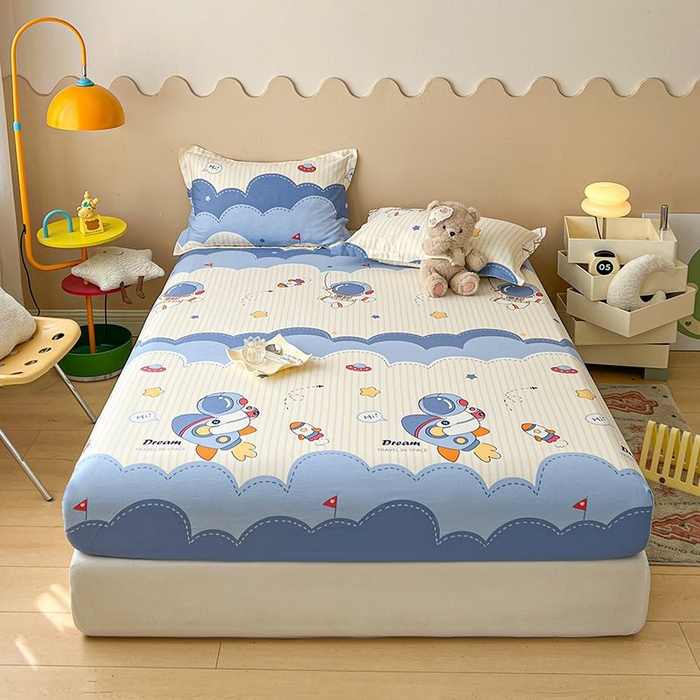 91家纺网 家纺一手货源 找家纺 （总）名优家纺 2025新款12868全棉印花外贸床笠