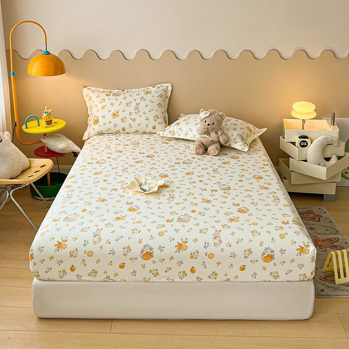 91家纺网 家纺一手货源 找家纺 （总）名优家纺 2025新款12868全棉印花外贸床笠