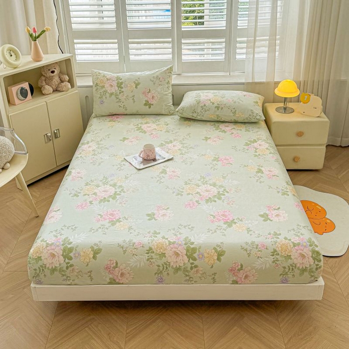 91家纺网 家纺一手货源 找家纺 （总）名优家纺 2025新款12868全棉印花外贸床笠