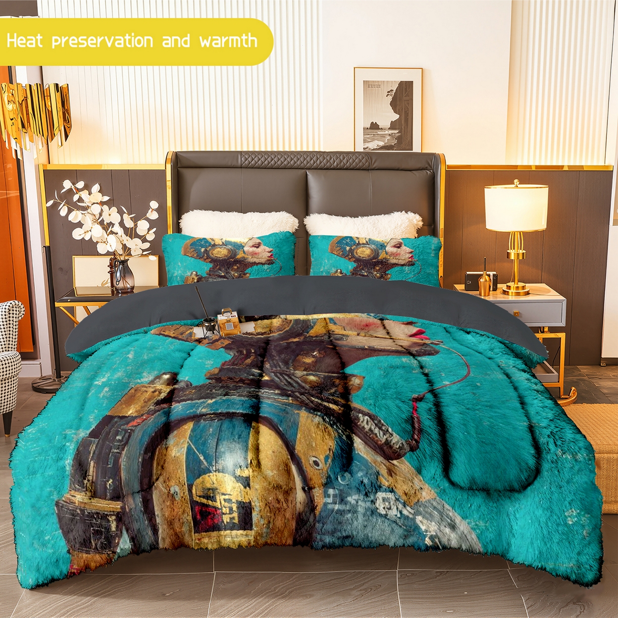 合纵跨境工厂 一件定制pod模式jit跨境180G牛奶绒被套三件套一件代发temu希音集采shein亚马逊速卖通 015923380