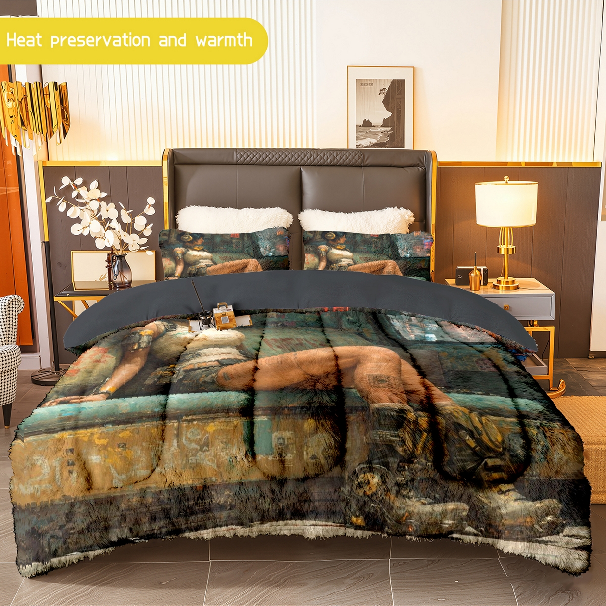 合纵跨境工厂 一件定制pod模式jit跨境180G牛奶绒被套三件套一件代发temu希音集采shein亚马逊速卖通 015923382