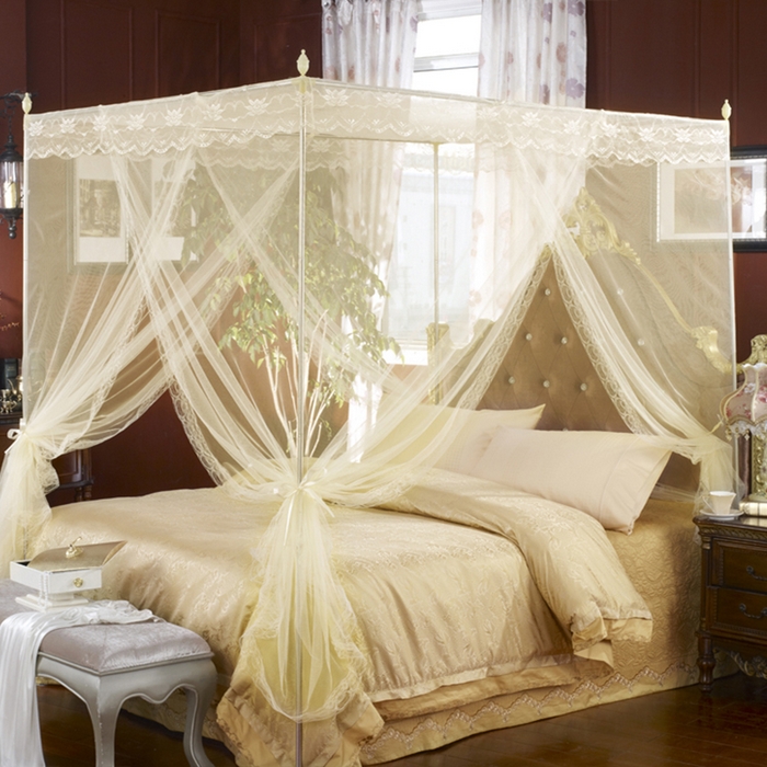 飞轮海蚊帐 2025新款外贸出口跨境专供蚊帐-015 米黄