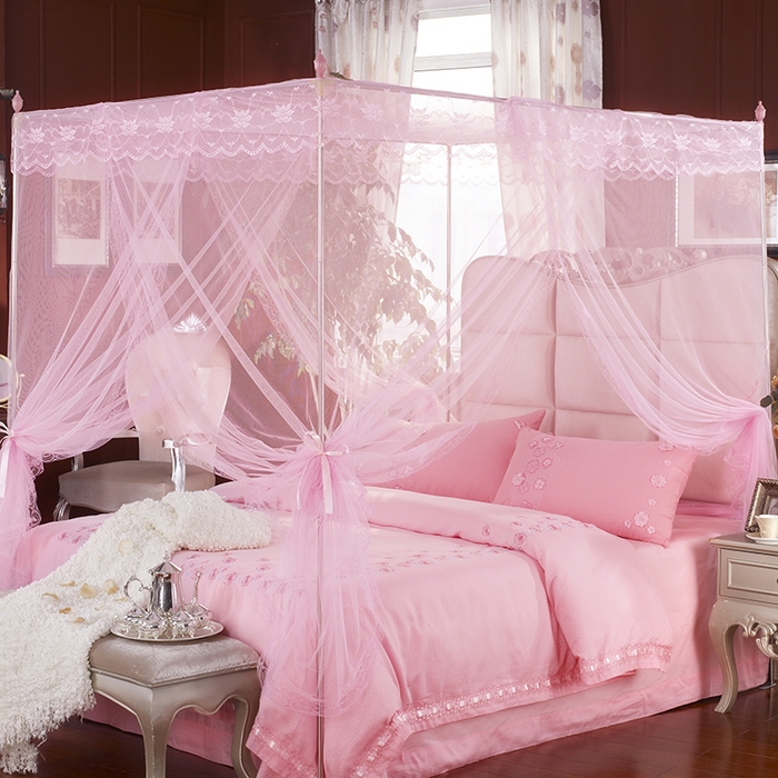 91家纺网 家纺一手货源 找家纺 飞轮海蚊帐 2025新款外贸出口跨境专供蚊帐-015 粉色