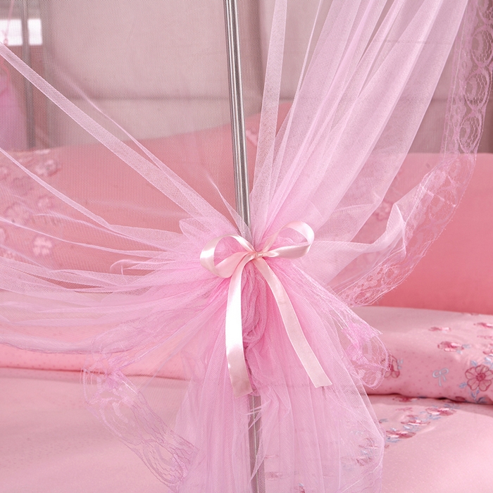 91家纺网 家纺一手货源 找家纺 飞轮海蚊帐 2025新款外贸出口跨境专供蚊帐-015 粉色