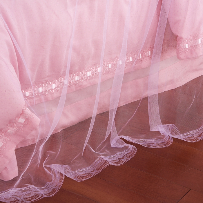 91家纺网 家纺一手货源 找家纺 飞轮海蚊帐 2025新款外贸出口跨境专供蚊帐-015 粉色