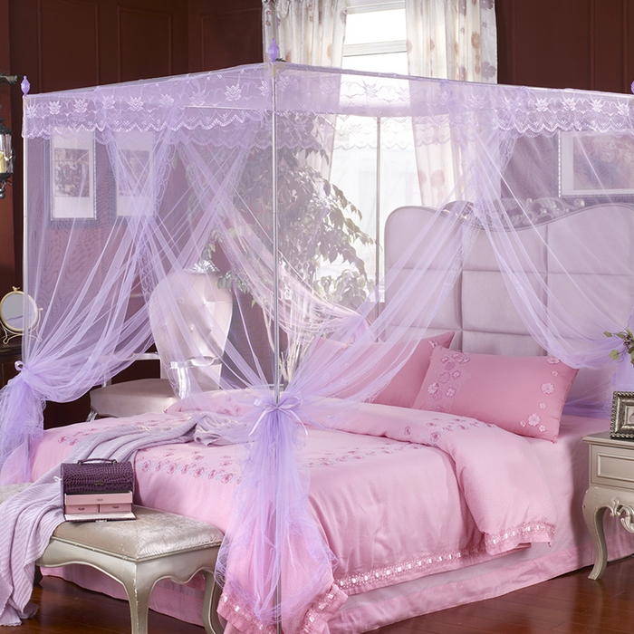 91家纺网 家纺一手货源 找家纺 飞轮海蚊帐 2025新款外贸出口跨境专供蚊帐-015 紫色