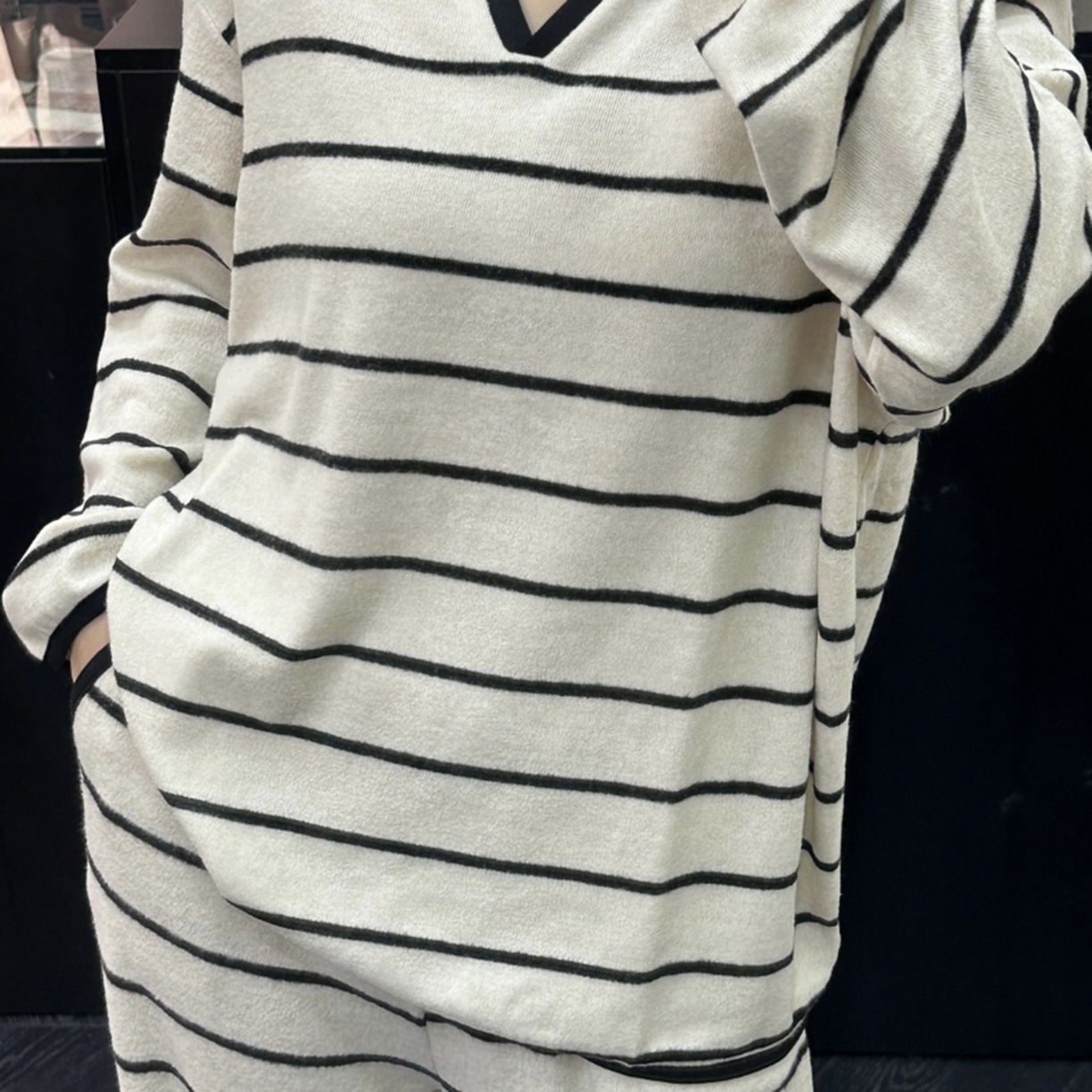 91家纺网 家纺一手货源 找家纺 （总）妍景家居生活馆 2025新款复古翻领条纹款